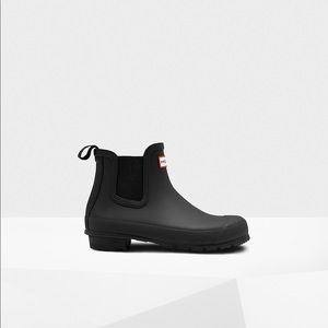 Hunter Original Chelsea Boot in Matte Black